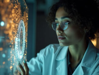 Quantenphysik und Unsterblichkeit von einer Frau im Labor untersucht