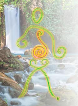 Qi wasser fluss symbol