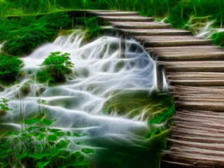 Mystischer Wasserfall