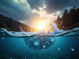 Wasseradern und Erdstrahlen im See