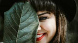 Schulmedizin und Heilung-frau-gesicht-blatt-people