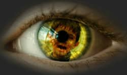 Das Leid der Welt auge spiegelung weinendes Kind child