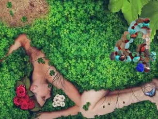 editha-wuest-frau-erde-klee-verbundenheit-woman