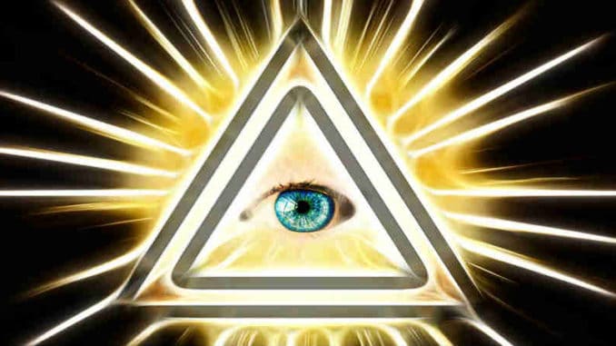 Auge Dreieck Strahlen Wahrheit Leben Bewussstsein eye
