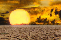 Klimawandel und Gesellschaft-Wueste-sonne-untergang-trockenheit-landscape
