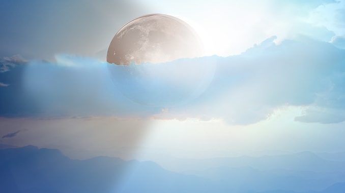 himmel strahlen eclipse