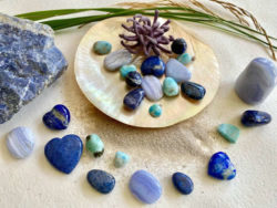 Dumortierit Stein Sorgen loslassen Editha wuest blaue steine