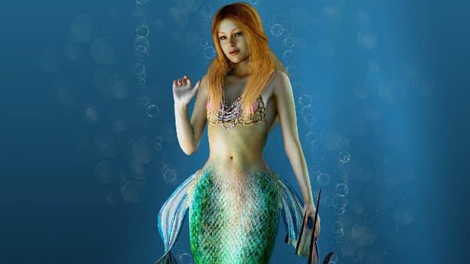 frau nixe wassergeist mermaid