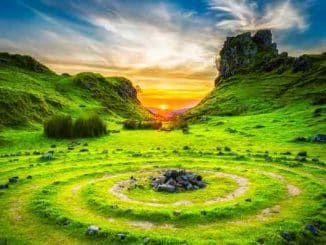 natur steine sonne isle of sky