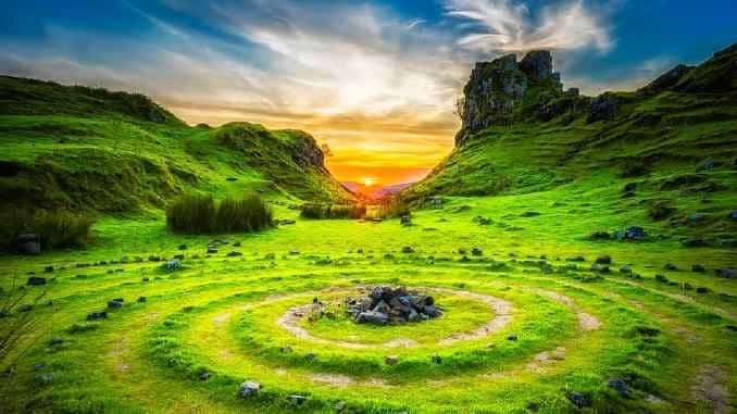 natur steine sonne isle of sky