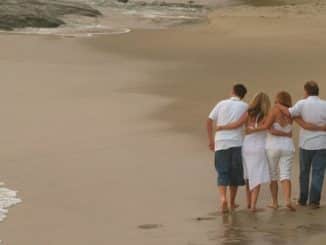 familie-meer strand family