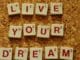 buchstaben live your dream