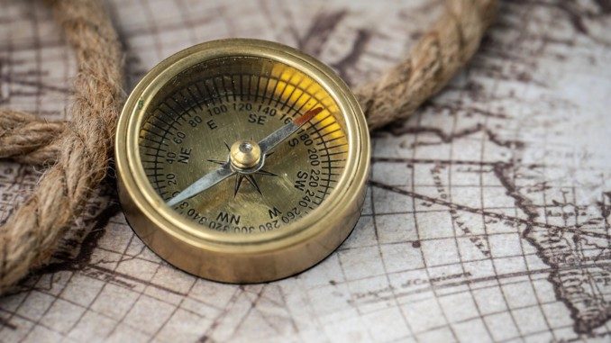 Kompass des Herzens Geist erfinden compass