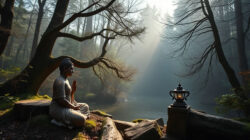 Schöpfung und Klimaschutz Buddha am Fluss