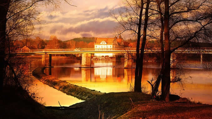 Pilgerreisen schaerding see abend