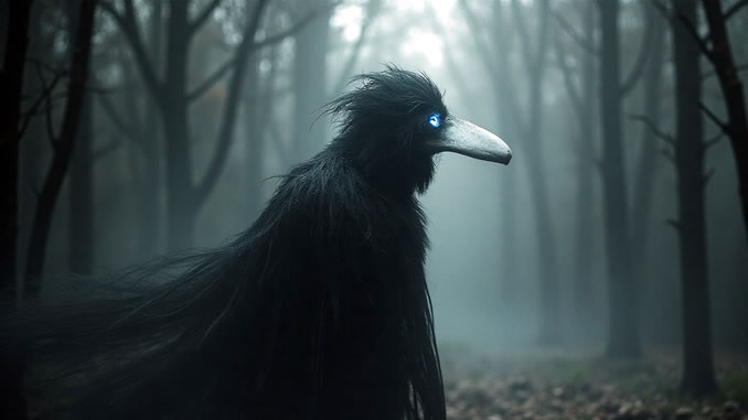 Geister im Wald hier als Vogel