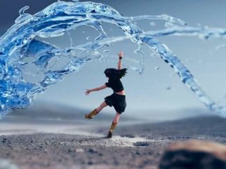 frau freude wasser fantastic