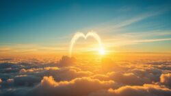 Altwerden und Tod Himmel Wolken Sonne