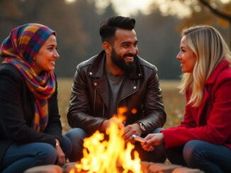 eine Gruppe unterhält sich harmonisch