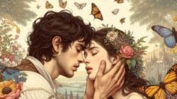 Welchen Raum brauchen Frauen Mann Frau Schmetterlinge Erwartungen KI generiert