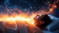 Frau in Nahtoderfahrung in der Nähe von der Erfahrung der Schönheit des Todes