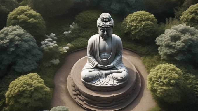 Buddha Statue in der Natur