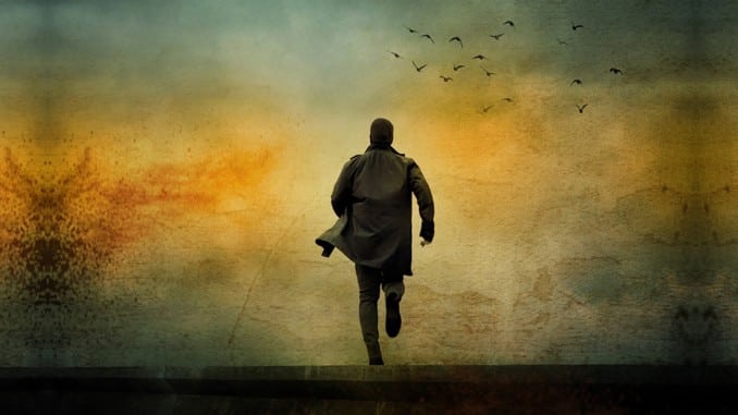 Apokalypse Weltuntergang Mann rennt Pixabay