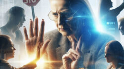 Das Positive Nein eine Frau hebt verneinend die Hand