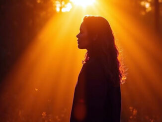 eine Frau in Kontemplation