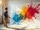 moderne Kunst mit Maler