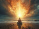 Antriebskraft durch Meditation am Strand