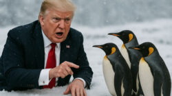 Machtmittel Pinguine im Schnee