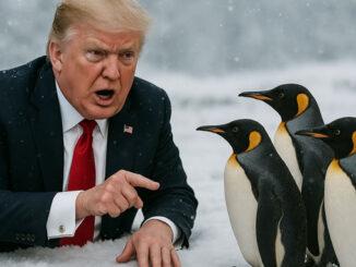Machtmittel Pinguine im Schnee
