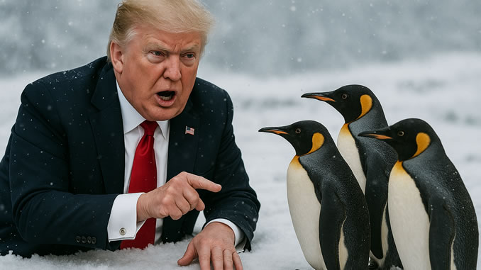 Machtmittel Pinguine im Schnee