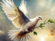 AMORC Frieden Bekenntnis mit Taube und Zweig