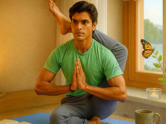 Yoga-Philosophie zeigt sich in den Positionen