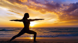 Spiritualität und Ethik Asanas Yoga Warrior II
