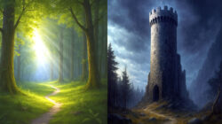 Machiavellismus heute heller schöner Waldweg versus dunkler Turm