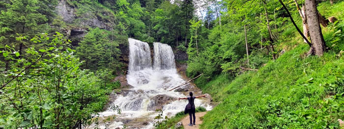 Wasserfall beim Naturhotel Mauthäusl