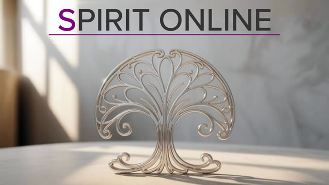 Lebensbaum mit Logo von Spirit Online
