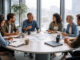Besprechung am runden Tisch