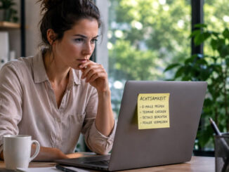 Produktive Gedanken im modernen Büro