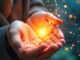 Lichtfunken in der Hand