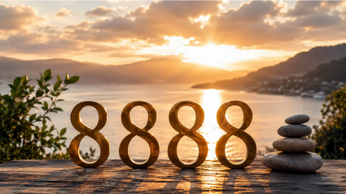 Goldene Zahlen im Morgenlicht