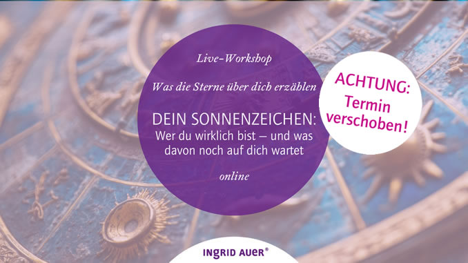 Ingrid Auer Online Banner Sterne/Horoskop Juli 2026