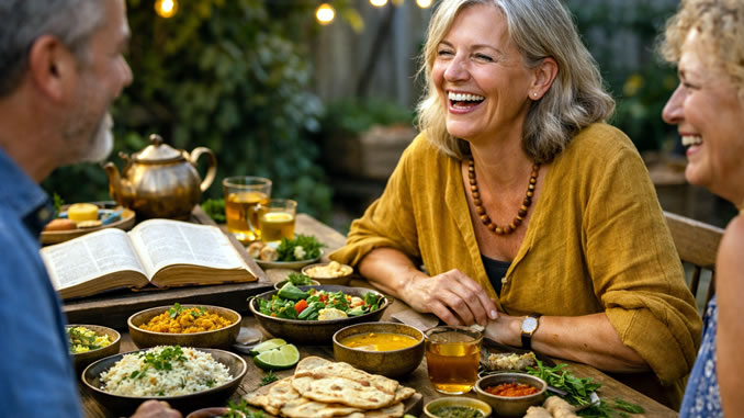 Ayurveda für Menschen 50 plus - Unterhaltsame Runde am Essenstisch